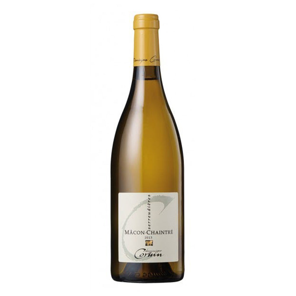 Domaine Dominique Cornin Macon-Chaintré "Les Serreuxdieres" white wine bottle