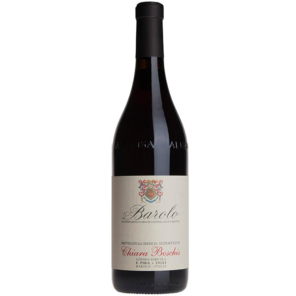 E. Pira di Chiara Boschis Barolo, Cannubi Red Wine bottle with vintage label showing coat of arms