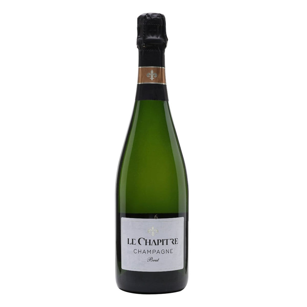 Le Chapitre by José Lievens Brut, Champagne bottle image with foil top and cork